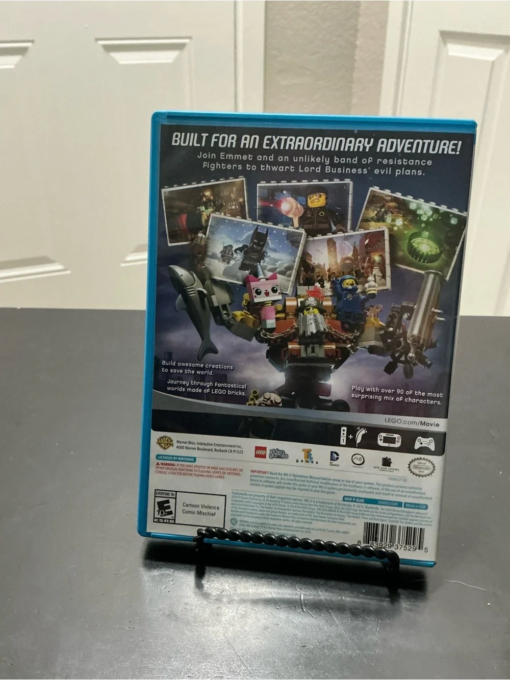 Lego Wii U Game with Blue Case and Multicolor Cover Art